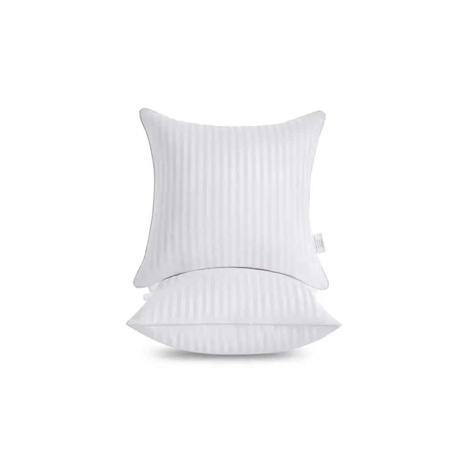 Comfortable White Square Cushion Throw Pillows 45*45 For Home Textile Hotel Home Wholesale 100% Cotton Pillow