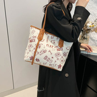 Sac fourre-tout de luxe en PU pour femme 2026, avec fermeture éclair, design durable et imperméable, tendance mode, usage quotidien