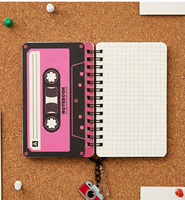 Carnet à spirales sur mesure |   Journal d'écriture rétro style cassette |   Carnet mignon |   Mini carnet |   Carnet personnalisé avec logo.