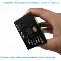 Decodificador de Audio Estéreo Digital a Analógico AES/EBU, Admite Frecuencias de Muestreo de 32-192K y Conversión Automática de Frecuencia LED