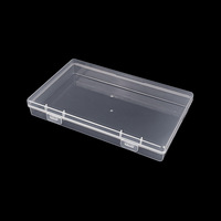 Boîte de rangement transparente en plastique portable pour accessoires de cheveux, boucles d'oreilles, bagues, perles, organisateur