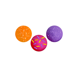 Paquete de 6 Pelotas Antiestrés con Forma de Donut, Cubiertas con Confeti, Juguete Sensorial para Aliviar la Ansiedad, para Niños - Product Image 4
