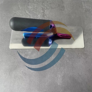 Cazzuola <span class=keywords><strong>per</strong></span> intonacatura squadrata in acciaio inossidabile <span class=keywords><strong>per</strong></span> costruzione da DIY utilizzare strumento di muratura in gesso veneziano con impugnatura ergonomica - Product Image 4