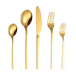 Stainless Steel Western Cutlery Set Thickened Knife Fork <b>Spoon</b> Dishwasher Safe Catering Use - Product Image 4