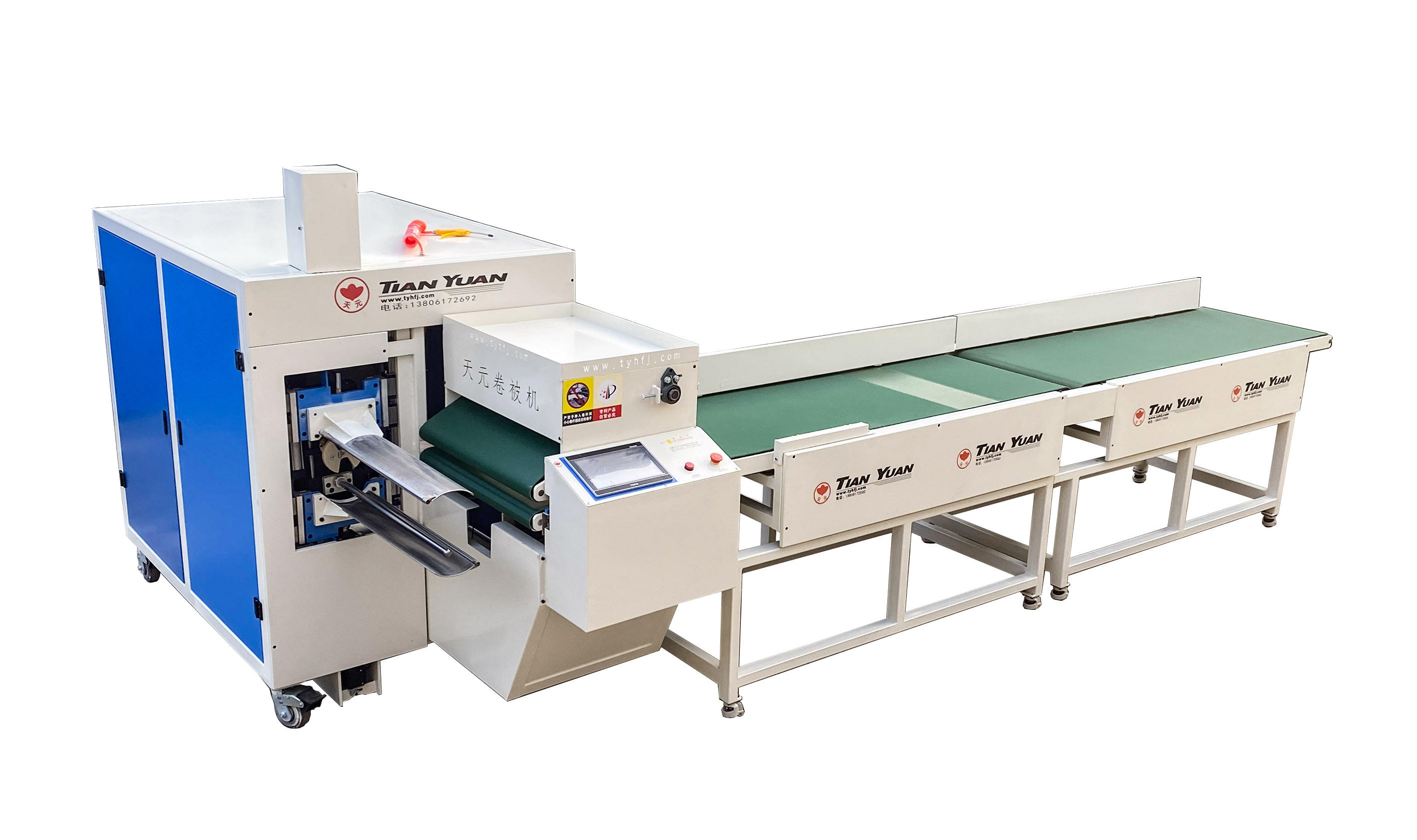 source jbj-7被子枕头卷装机乳胶枕头卷取包装机自动包装机 on m.