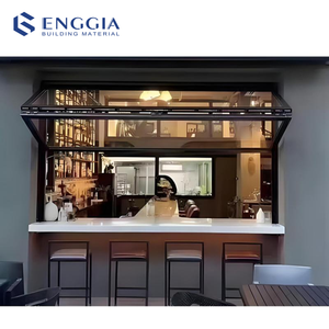 Sân thượng thời trang cửa sổ nhôm gấp cửa sổ accordion dọc cửa sổ kính cửa sổ bi gấp cửa sổ với lưới - Product Image 1