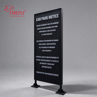 Panneau de signalisation en aluminium sur mesure, panneau d'information sur le stationnement autoportant, lettres en acrylique surélevées, signalétique extérieure pour hôtel