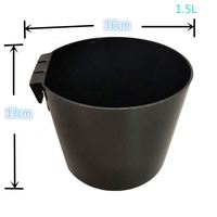 Abreuvoir et mangeoire pour volailles QA, demi-gallon, en forme de coupelle, pour poulets, perroquets, pigeons et autres oiseaux