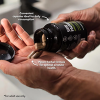 Compléments alimentaires à base de plantes sans gluten pour la santé de la prostate, les voies urinaires et la vitalité masculine, 100 capsules, mélange de palmier nain, OEM