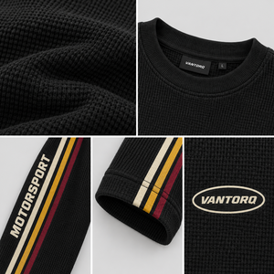เสื้อยืดแขนยาวลายกราฟิกสไตล์วินเทจสำหรับนักขี่มอเตอร์ไซค์  แบบสตรีทแวร์ - Product Image 4