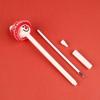 Stylo Gel Écologique O&Q Bleu 0,5 mm à Paillettes pour Filles et Adolescentes – Papeterie Scolaire, Cadeau de Noël, Promotionnel