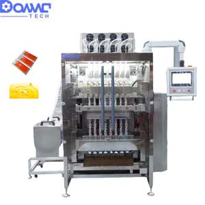 Machine de remplissage et d'emballage entièrement automatique multi-voies pour sachets à trois soudures latérales, pour sauce tomate, ketchup, liquides (10-100g) et jus - Product Image 3