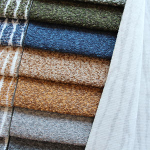 Tissu bouclé pour meubles <span class=keywords><strong>d</strong></span>'ameublement, directement de l'usine, fil teint en polyester, chenille, lin uni, tissu chenille pour canapé - Product Image 3