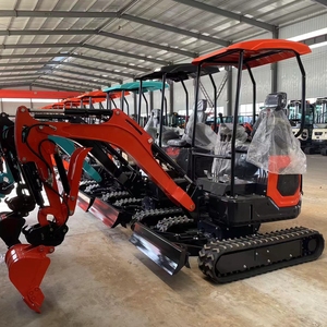 Freeshipping CE EPA động cơ máy xúc mini trang trại Máy xúc mini <span class=keywords><strong>1.8</strong></span> tấn 2 tấn máy xúc bánh xích Mini <span class=keywords><strong>Digger</strong></span> để bán - Product Image 2