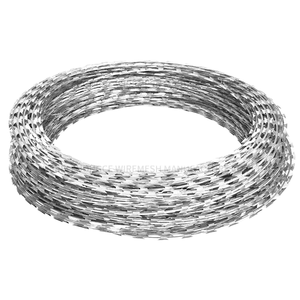 High-quality 16-<b>gauge</b> Hot-dip Galvanized Cross Razor Iron Wire Barbed Wire Coil Anti-climbing Device Available for Customization - Product Image 1