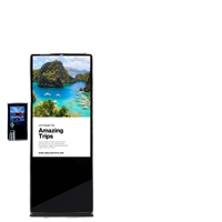 İnteraktif Dokunmatik Yer Tipi Kiosk Dijital Poster, İç Mekan Perakende Mağazaları ve Alışveriş Merkezleri için Bulut Tabanlı CMS ile