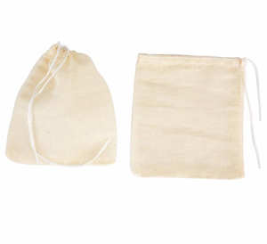 Tea Bag Natural Color 100pcs Organic Cotton <b>Small</b> Muslin Bags, 3x4 Inches Storage Customized Gift & Craft Ecobags Recyclable - Product Image 3