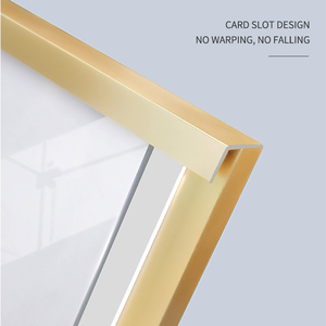 Cadre photo économique en aluminium A3 A4 A5 - Boîte lumineuse à bord fin BOZE pour menu, <span class=keywords><strong>avis</strong></span>, travaux d'étudiant, installation rapide - Product Image 5