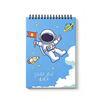 Cuaderno de Dibujo Espiral Personalizado con Papel en Blanco y Cubierta Impresa para Niños, Estudiantes y Principiantes