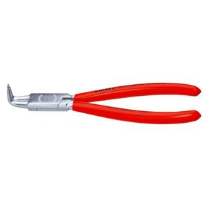 KNIPEX - 44 23 J21 Alicates Circlip para circlips internos en orificios cromados, manijas recubiertas de plástico puntas en ángulo de 90 ° - Product Image 1