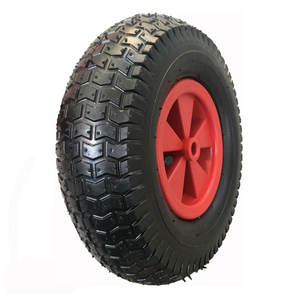 Roue de brouette 13x500-<span class=keywords><strong>6</strong></span> personnalisée avec jante en métal ou en plastique pneus de remorque de 325mm - Product Image 4