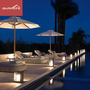 Resort extérieur en aluminium Chaise longue chaises <span class=keywords><strong>piscine</strong></span> côté chaise longue extérieure corde chaise longue jardin chaise longue - Product Image 6