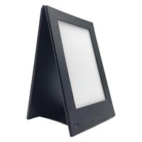 Zhongda diskon besar buku Menu isi ulang menyala Led Menu 2 Panel 3 tampilan cahaya kulit Menu menyala Led