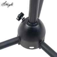 Support de microphone professionnel à cinq têtes avec accessoire d'instrument de musique à cadre en métal de table droite