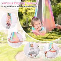 NOUVEAU Hamac de yoga aérien pliable et portable à rotation 360° pour l'intérieur, idéal pour le camping et la randonnée des enfants