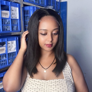 Wholesale Glueless Brazilian Virgin Raw <b>Human</b> Hair Straight 5x5 HD Bob Lace Closure <b>Wig</b> - Product Image 2