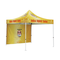 Tente promotionnelle pour salon professionnel avec logo, événement d'exposition, impression personnalisée durable, tente de chapiteau 10x10