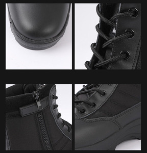 מגפונים טקטיים מגפיים לגברים ולנשים דלתה שחור עור הסוואה עם עיצוב המדבר של ארה "ב - Product Image 2