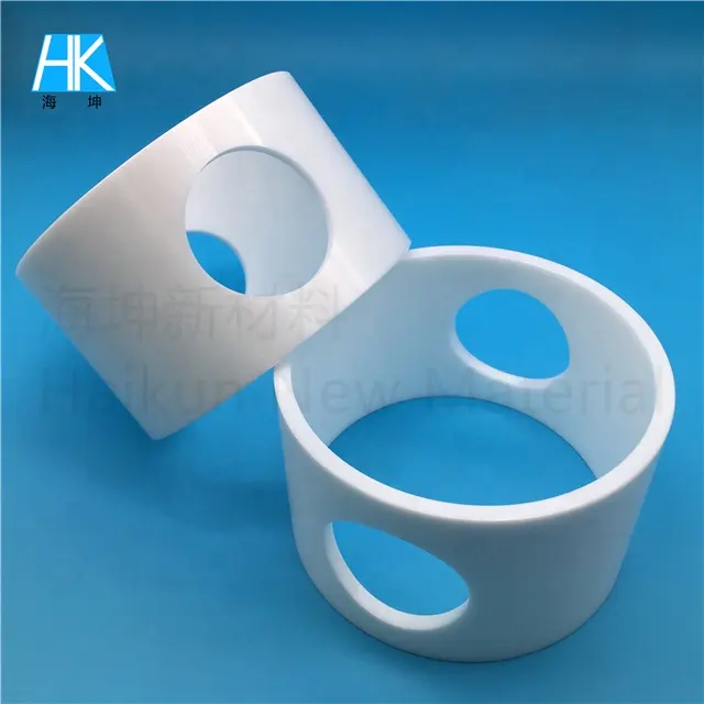 Engineering Technical Grind Smooth Zirconia Ceramic Industrial Ring Sleeve Bush