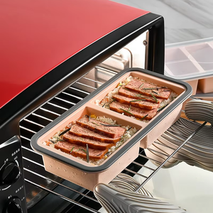 Baking <b>Cake</b> Tools Mould Rectangle Silicone Ice Lattice Or Baking <b>Mold</b> With Lid - Product Image 5