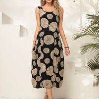 Robe Maxi imprimée mixte wax africaine, élégance en coton robes à la mode robe longue décontractée grande taille vêtements pour femmes S-5XL