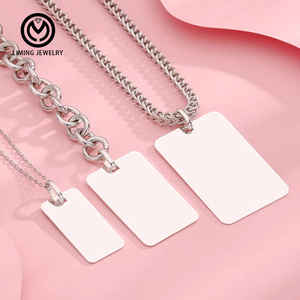 GP156 <span class=keywords><strong>Pendentif</strong></span> rond en argent sterling 925, disque vierge à graver avec logo personnalisé, pour la création de bijoux DIY et breloques - Product Image 4