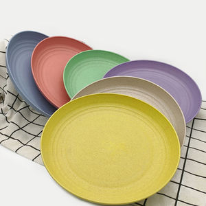 Plato de <span class=keywords><strong>plástico</strong></span> <span class=keywords><strong>duro</strong></span> reutilizable de paja de trigo de 9 pulgadas para uso en restaurantes familiares, <span class=keywords><strong>platos</strong></span> de <span class=keywords><strong>plástico</strong></span> para hoteles, muestra gratis - Product Image 2