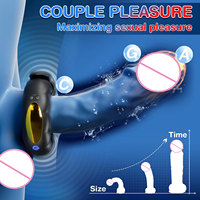 App-gesteuerter Prostata-Vibrator mit Fernbedienung, IP67 Wasserdicht, 10 Frequenzen, USB-Aufladbar, Tragbar für Paare, Resonanz-Stimulation