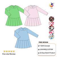 Robe d'été sans manches pour enfants en gros, robe de yoga en maille à volants pour tout-petits, robes d'été pour filles