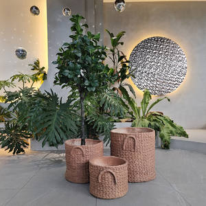 Eleganti Vasi per Fiori in Fibra <span class=keywords><strong>di</strong></span> <span class=keywords><strong>Argilla</strong></span>, Grandi, Leggeri e Resistenti, per Interni/Esterni, Finitura Verniciata, Ecologici con Foro <span class=keywords><strong>di</strong></span> Drenaggio - Product Image 1