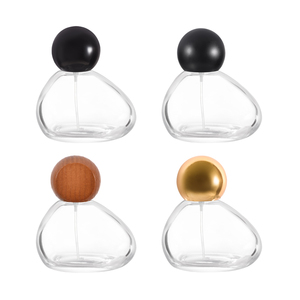 Hot Sale Unique Shape Crimp 50ml <strong>5cl</strong> Glass Mist Atomizer Perfume <strong>Bottle</strong> with Black Ball Cap and Spray - Product Image 3