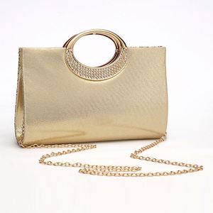 Cross-border Explosions New Evening Clutch <b>Bag</b> Shiny Rhinestone <b>Sequin</b> Fashion PLY Lining Trapeze Shape Urban Simplicity Daily - Product Image 4