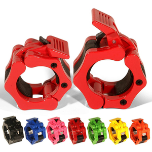 2 in Custom <strong>Olimpic</strong> <strong>Weight</strong> Lifting Magnetic Barbell Collar Clamps 50mm Pink Open Quick Lock Barbell Bar Collars Clips - Product Image 1