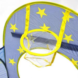 Tente de jeu pour enfants Star Playhouse 3 pièces, tunnel et piscine à balles avec panier de <span class=keywords><strong>basket</strong></span>-ball, jouets pour garçons, filles, bébés, tout-petits, jouets d'extérieur - Product Image 2