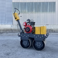 Nouveau Compacteur Vibrant de Route à Rouleaux, Double/Simple Tambour, Autoporté pour l'Asphalte