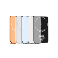 HSONE F15 L148B, Batería Externa Magnética Ultra Delgada de 7.3mm, de Polímero de Litio, con Orificio para Colgar, Carga Rápida Inalámbrica PD de 15W, LED