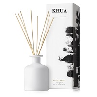 Diffuseur de roseau en bouteille en verre noir de luxe personnalisé pour une utilisation en intérieur aromathérapie longue durée avec huile parfumée fraîche