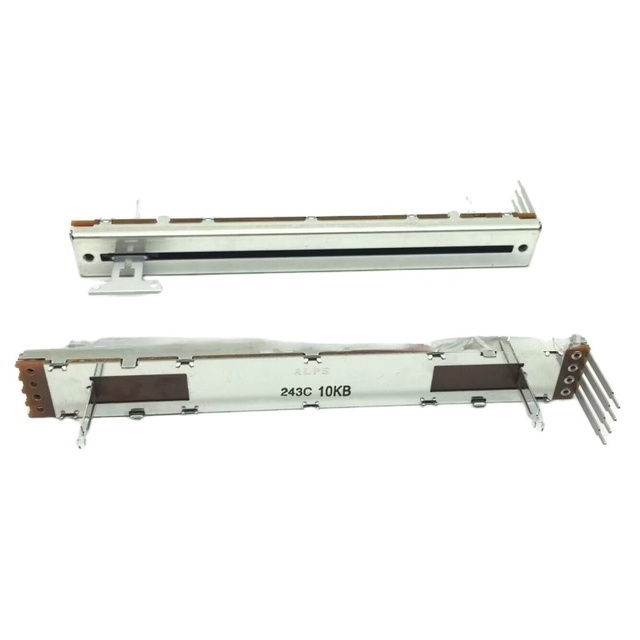 ALPS Linear Slide Potentiometer 10K/10KB Allen & Heath Mixing Console Fader Without Motor 4-Pin T-Handle 128mm