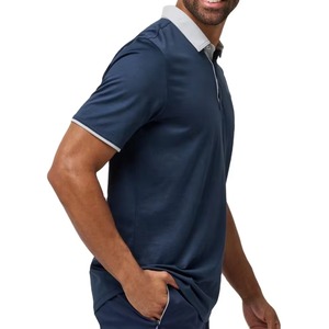 Nuevas Camisas de Algodón Azul Marino para Hombre, Antiarrugas, Manga Corta, Transpirables, Tallas Grandes, Precio al por Mayor, Súper Calidad - Product Image 2