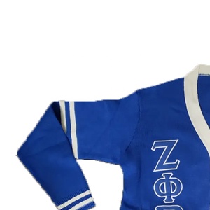 Winter Casual Cashmere Solid Colour Sportswear Sorority and Fraternity Knitted Sweater Women & Men <b>Cardigan</b> - Product Image 3